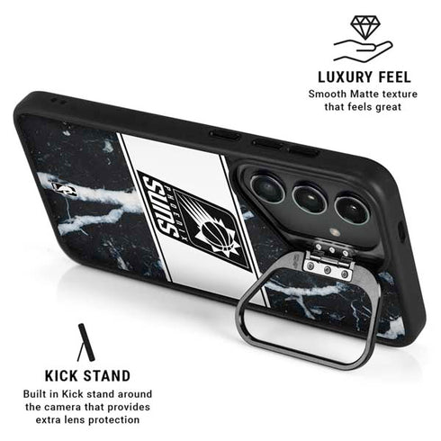 NBA Phoenix Suns Marble Galaxy S24 FE Kickstand Case